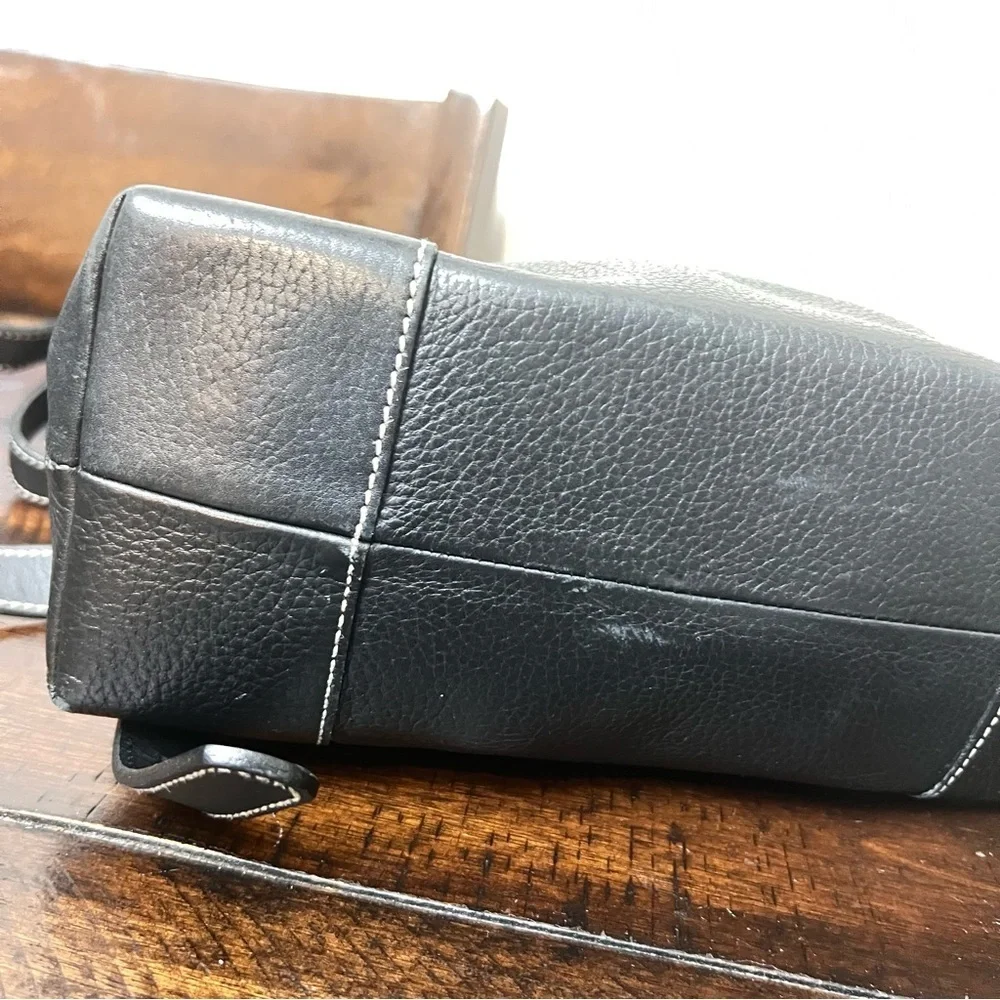 Pristine Condition Dooney and Bourke Pebble Grain Leather Black Backpack